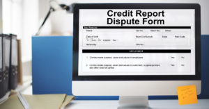 Information about disputing credit report.